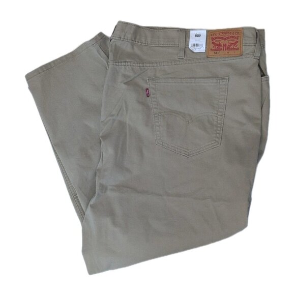 Levi's Other - Levis 541 Athletic Taper Stretch‎ Pants Men's Size 56x30 Stretch Beige/Tan - New